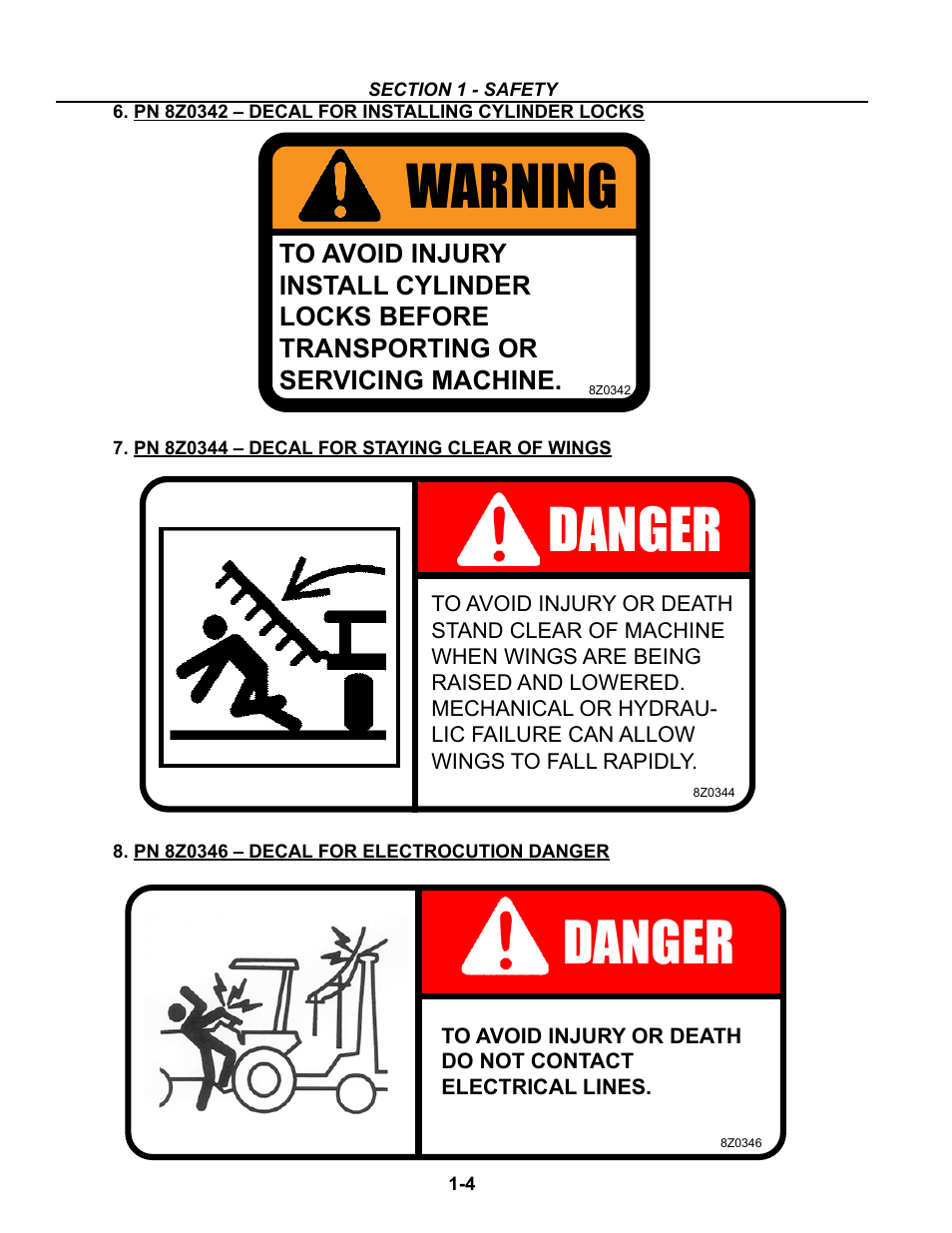 Warning, Danger | Summers Superchisel - 3-Section User Manual | Page 10 / 138