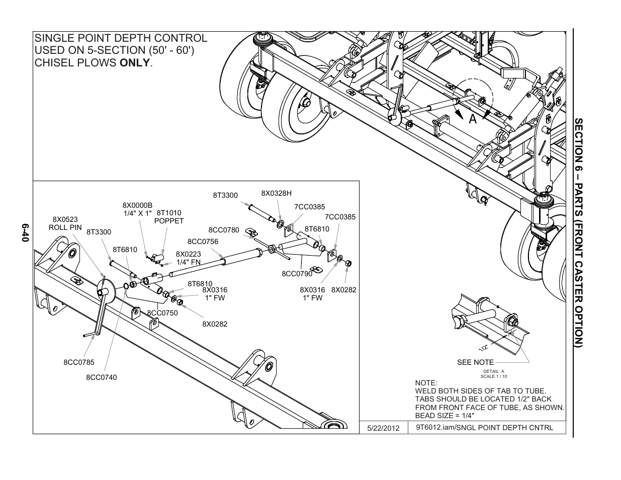 Depth control | Summers Superchisel - 3-Section User Manual | Page 124 / 138