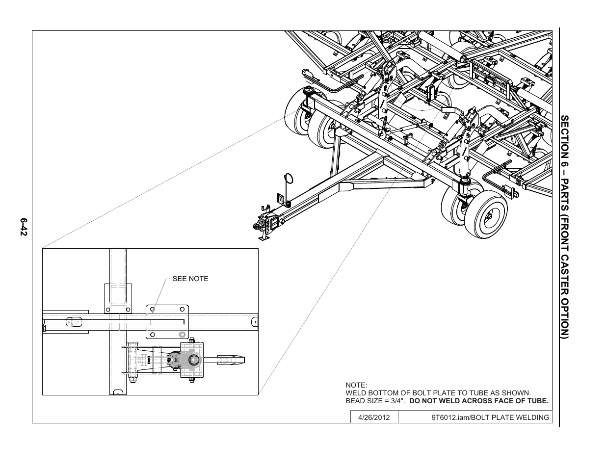 Bolt plate note | Summers Superchisel - 3-Section User Manual | Page 126 / 138