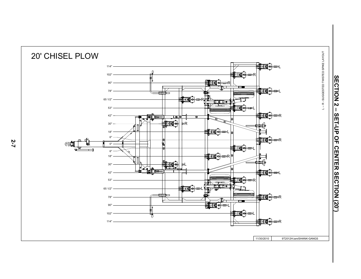 20' chisel plow | Summers Superchisel - 3-Section User Manual | Page 19 / 138