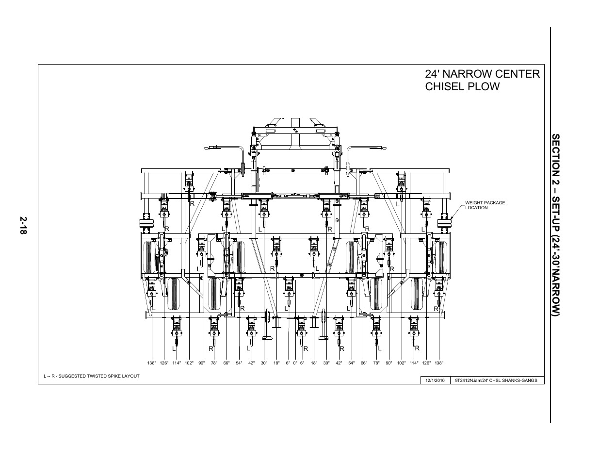 24' narrow center chisel plow | Summers Superchisel - 3-Section User Manual | Page 30 / 138