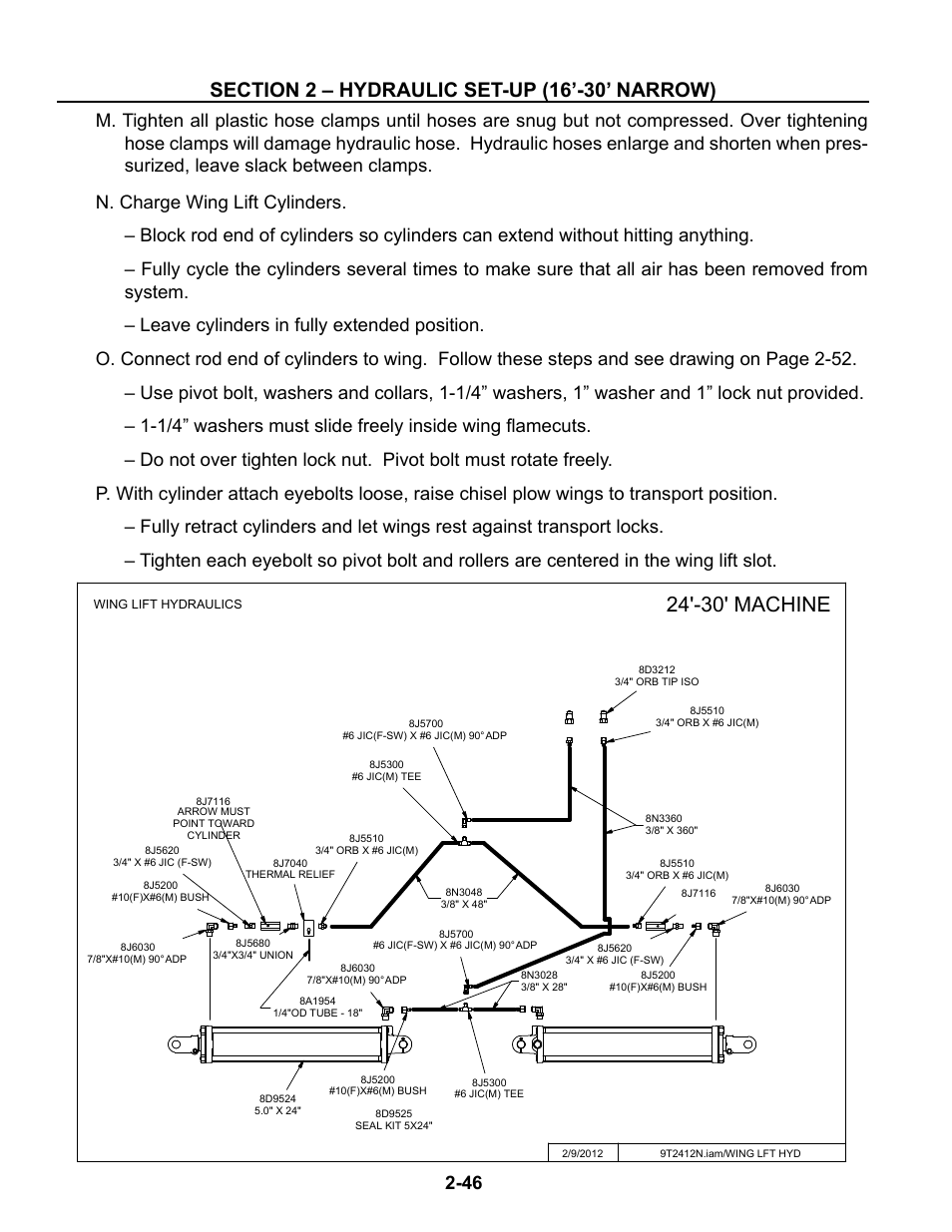 24'-30' machine | Summers Superchisel - 3-Section User Manual | Page 58 / 138