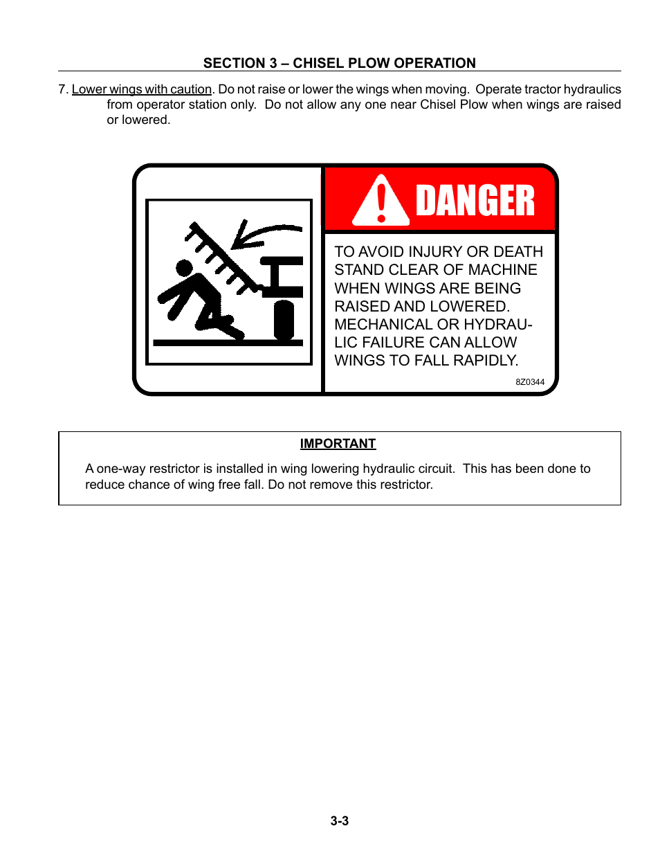 Danger | Summers Superchisel - 3-Section User Manual | Page 69 / 138