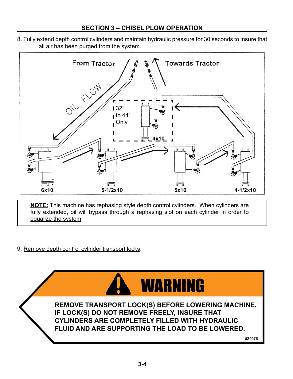 Warning | Summers Superchisel - 3-Section User Manual | Page 70 / 138