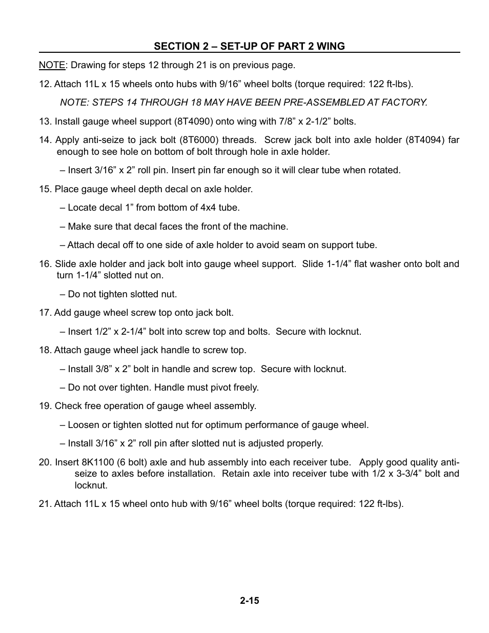 Summers Superchisel - 5-Section User Manual | Page 27 / 98