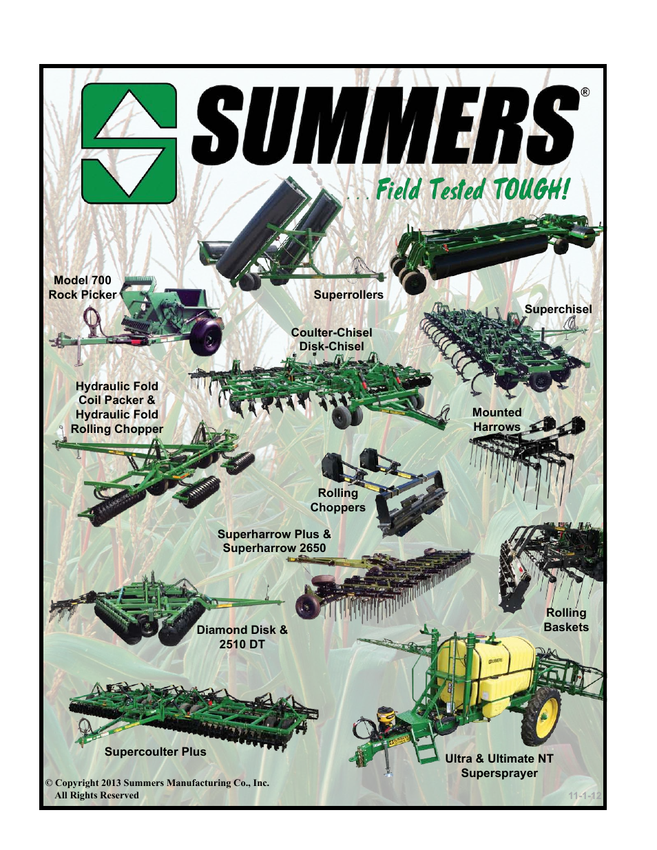 Summers products | Summers Superchisel - 5-Section User Manual | Page 98 / 98