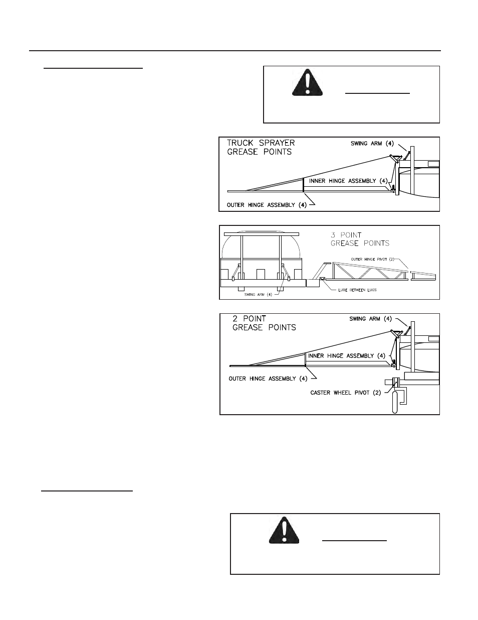 Daily maintenance, Off season storage, Daily maintenance off season storage | Caution | Summers 3Pt Supersprayer User Manual | Page 38 / 124