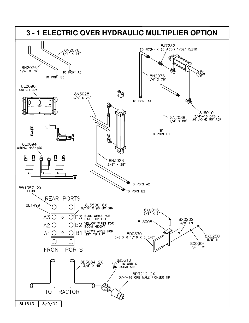 1 elec over hyd multiplier | Summers 3Pt Supersprayer User Manual | Page 46 / 124