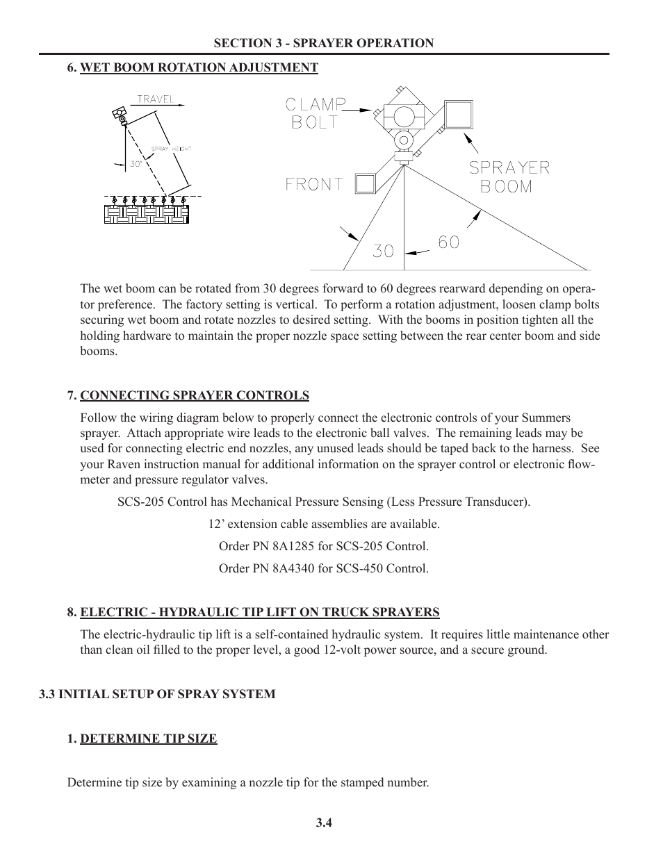 Initial setup of spray system | Summers Truck Supersprayer User Manual | Page 18 / 80