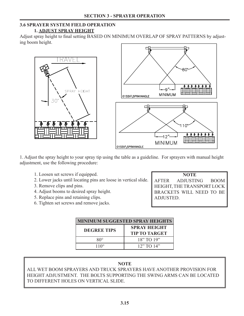 Spray system field operation, Sprayer system field operation | Summers Truck Supersprayer User Manual | Page 29 / 80