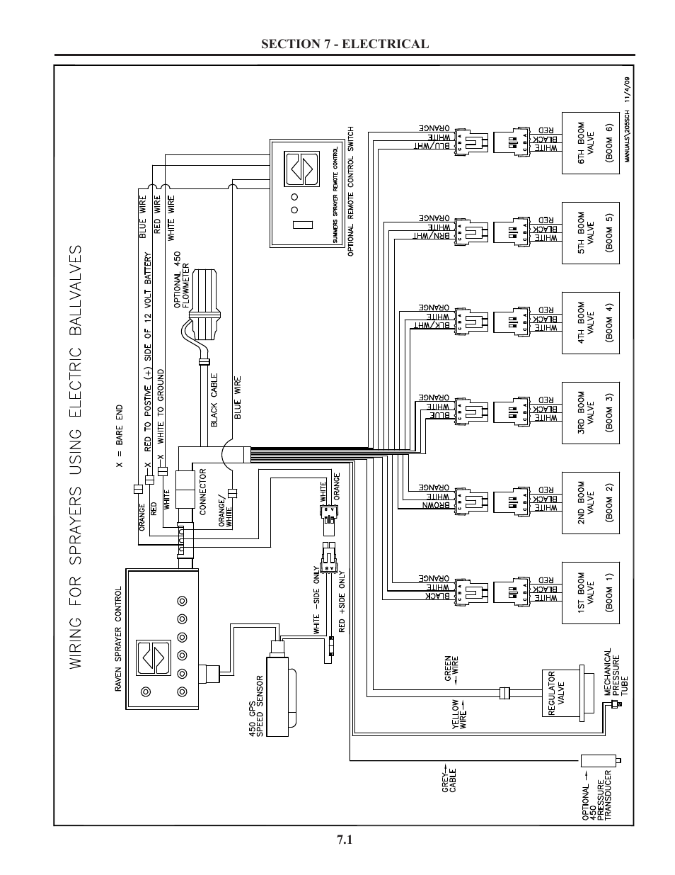 Section 7 - electrical, Wiring | Summers Truck Supersprayer User Manual | Page 39 / 80