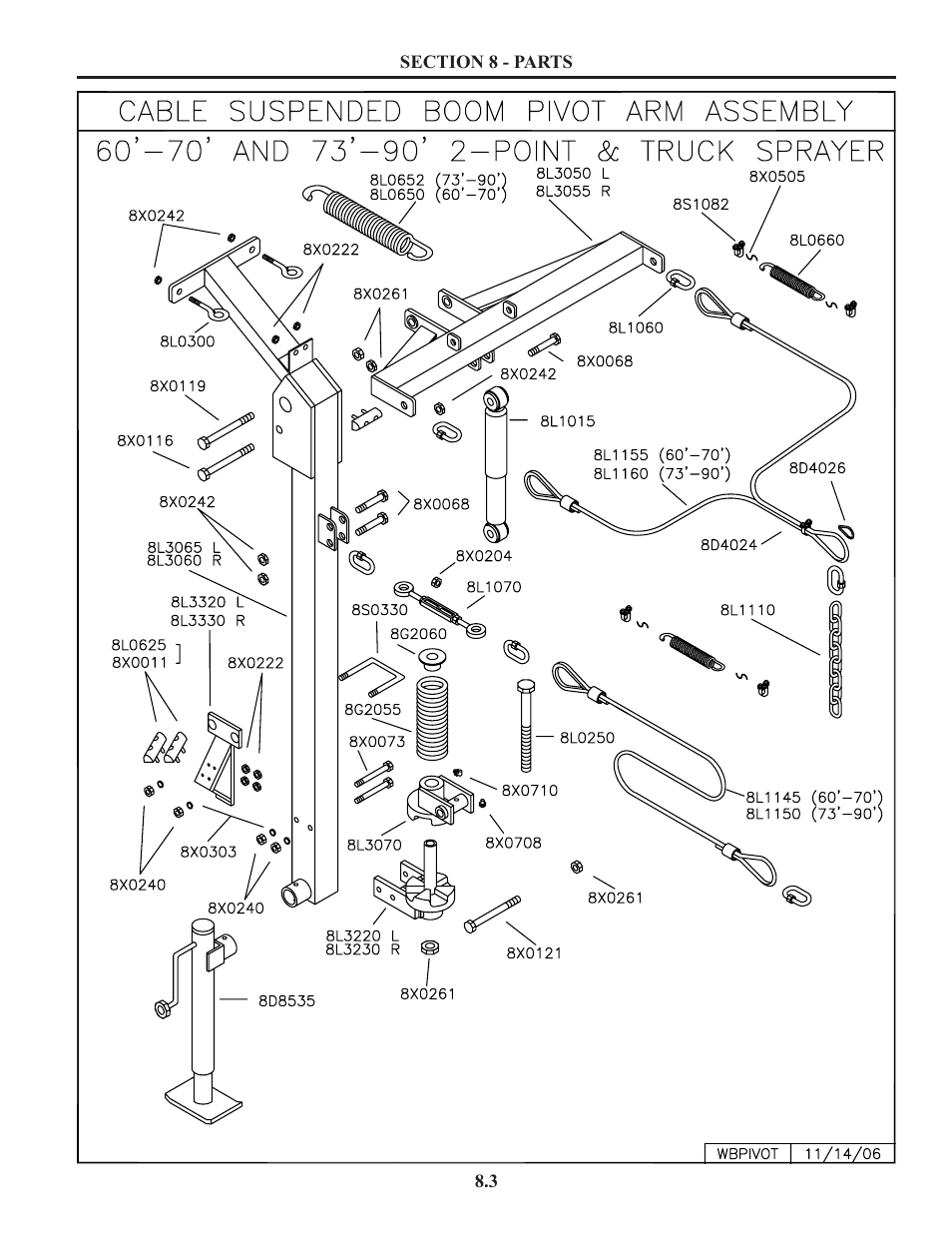 Pivot arm assembly | Summers Truck Supersprayer User Manual | Page 43 / 80