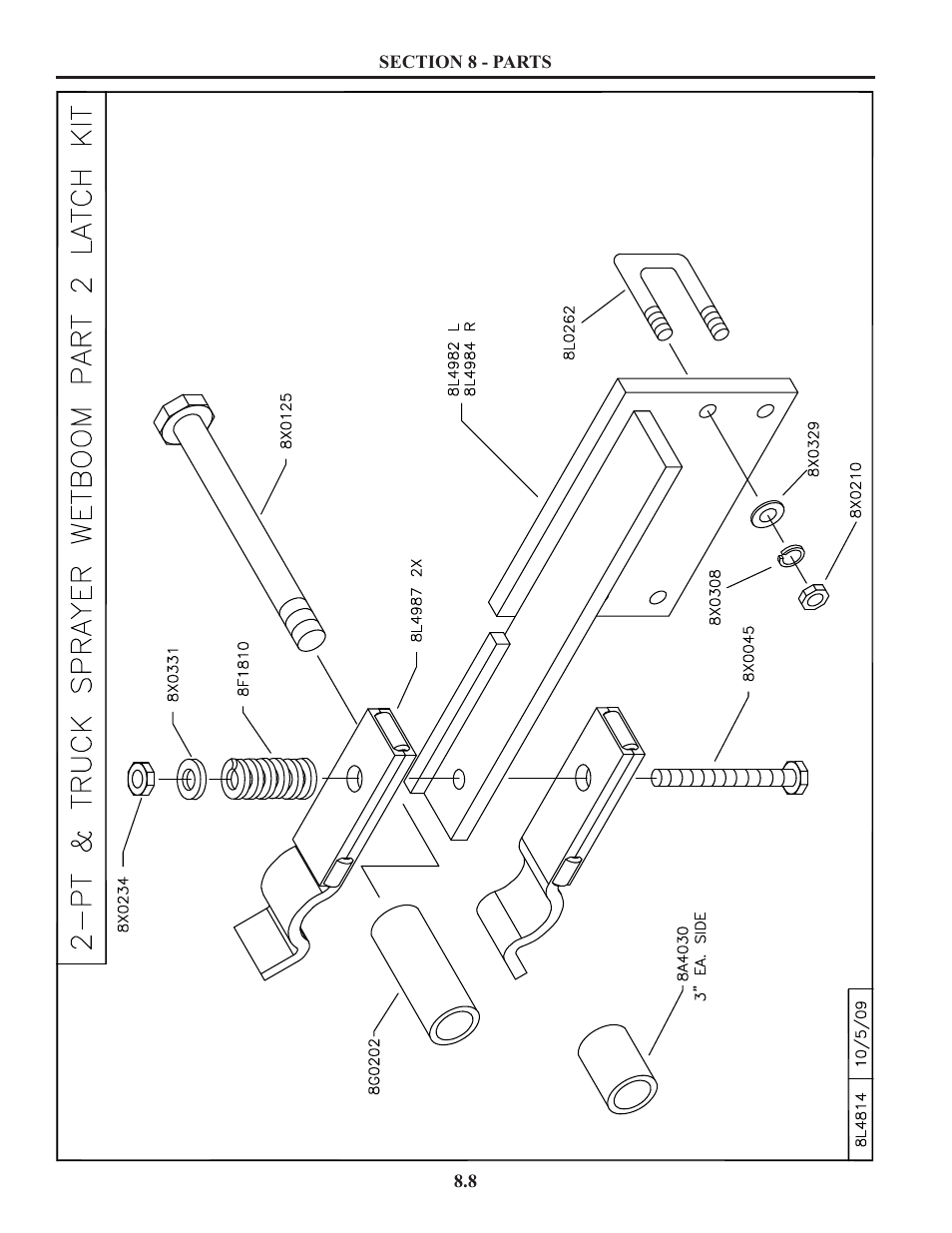 Part 2 latch kit, Wetboom part 2 latch kit | Summers Truck Supersprayer User Manual | Page 48 / 80