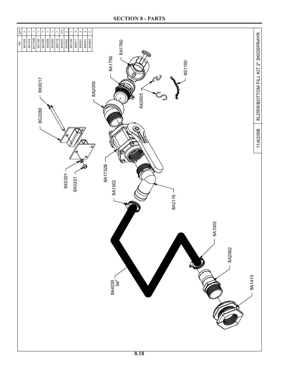 2" bottom fill kit, 2” bottom fill | Summers Truck Supersprayer User Manual | Page 58 / 80