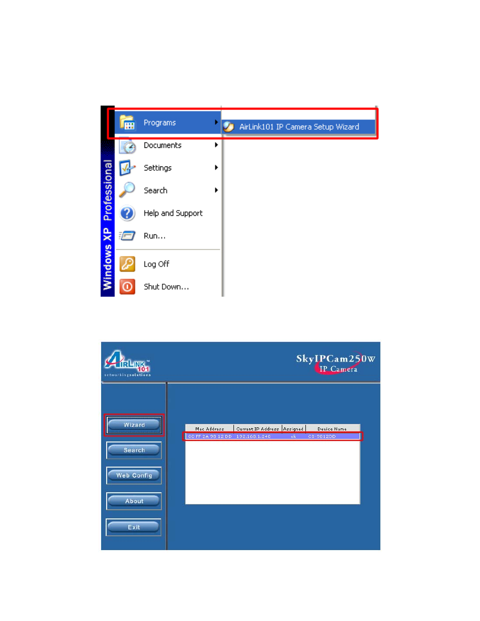 Using the setup wizard | Airlink101 AIC250W User Manual | Page 9 / 84