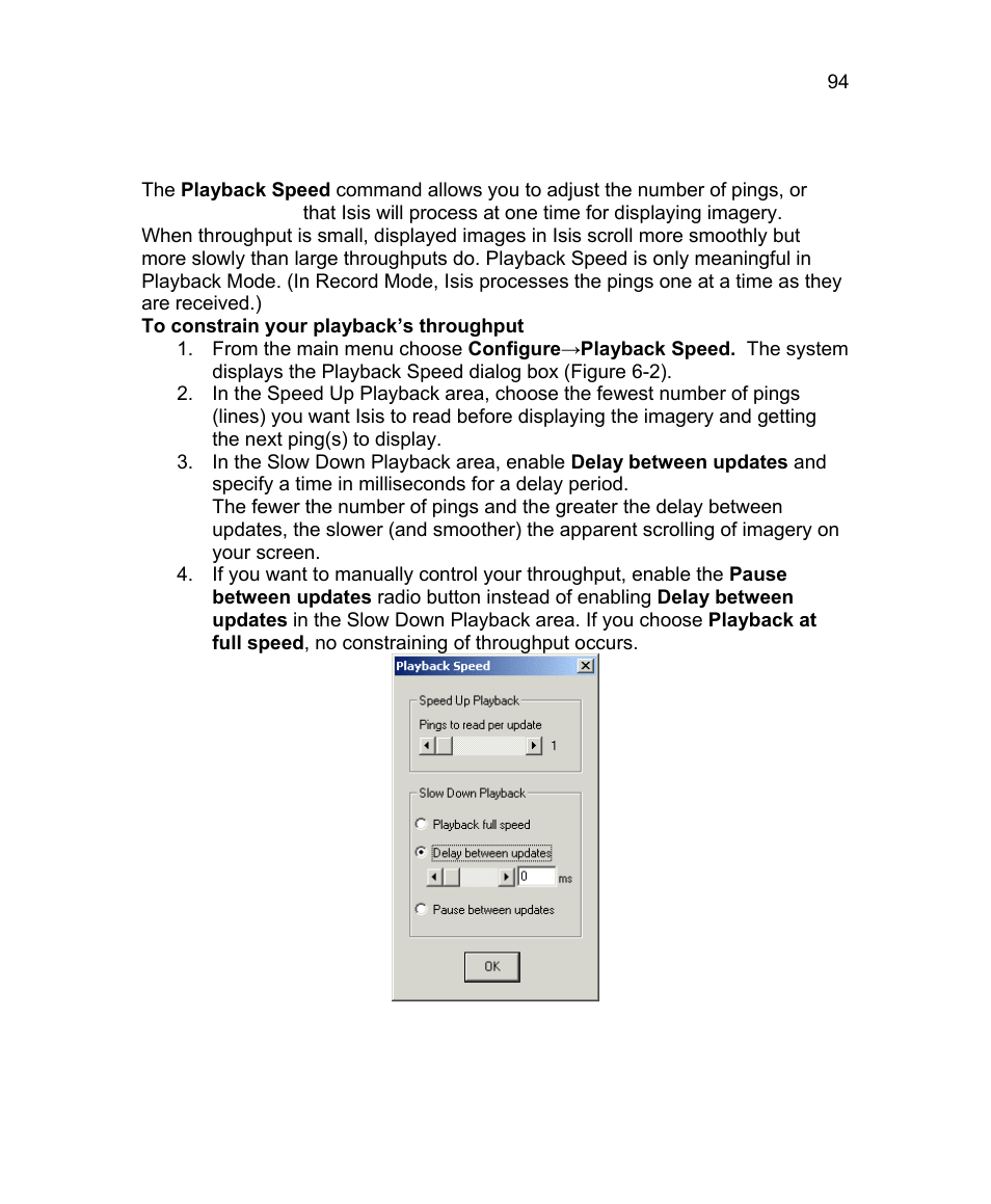 1 playback speed (playback mode only) | Triton Isis User Manual | Page 108 / 310