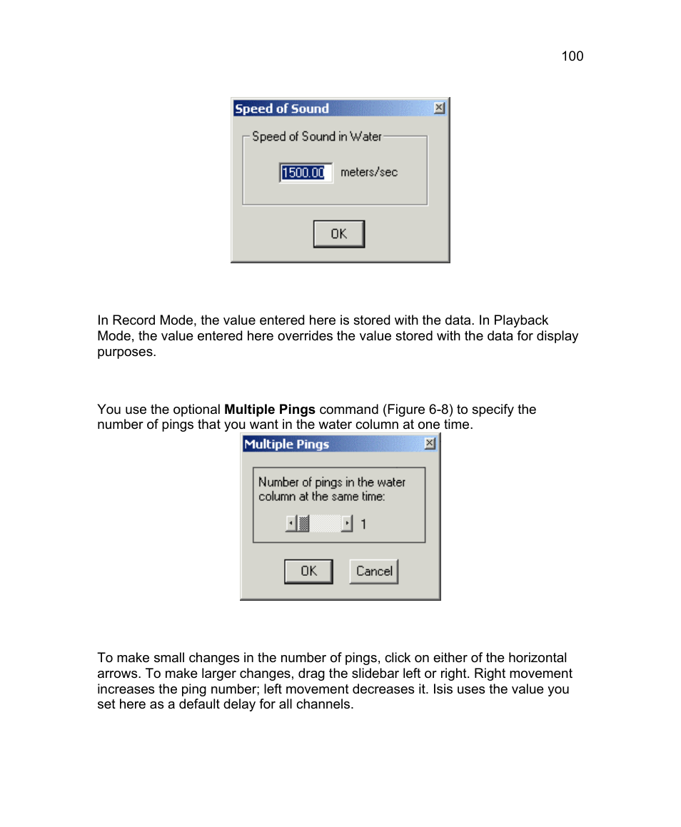 7 multiple pings (record mode only) | Triton Isis User Manual | Page 114 / 310