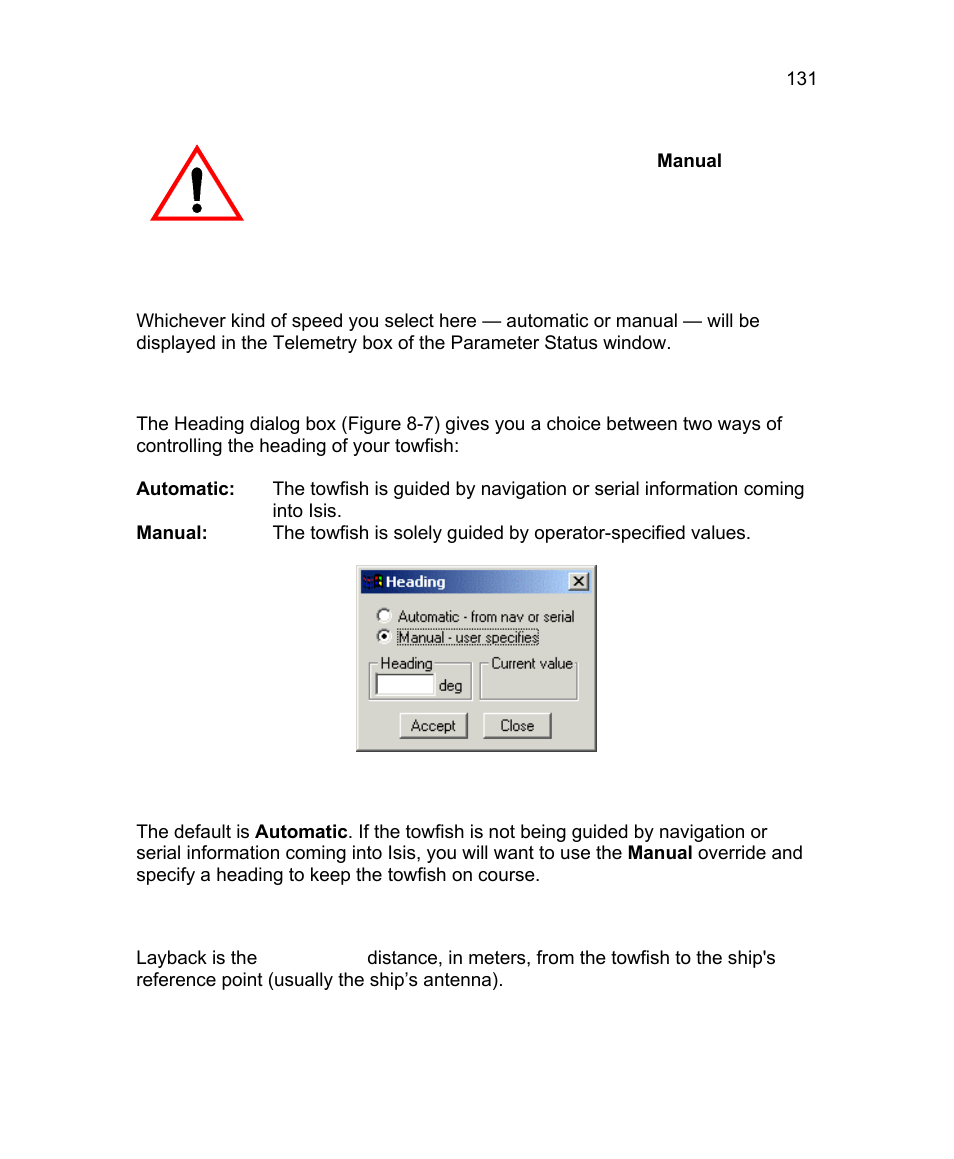 6 heading, 7 layback | Triton Isis User Manual | Page 145 / 310