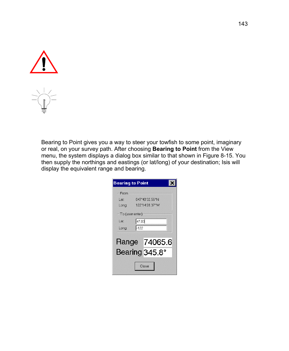 8 bearing to point | Triton Isis User Manual | Page 157 / 310