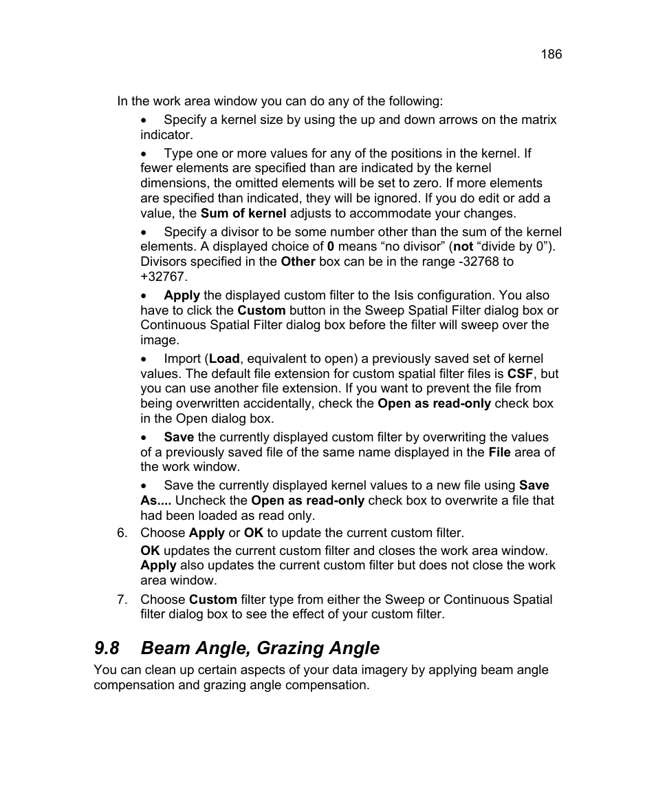 8 beam angle, grazing angle | Triton Isis User Manual | Page 200 / 310