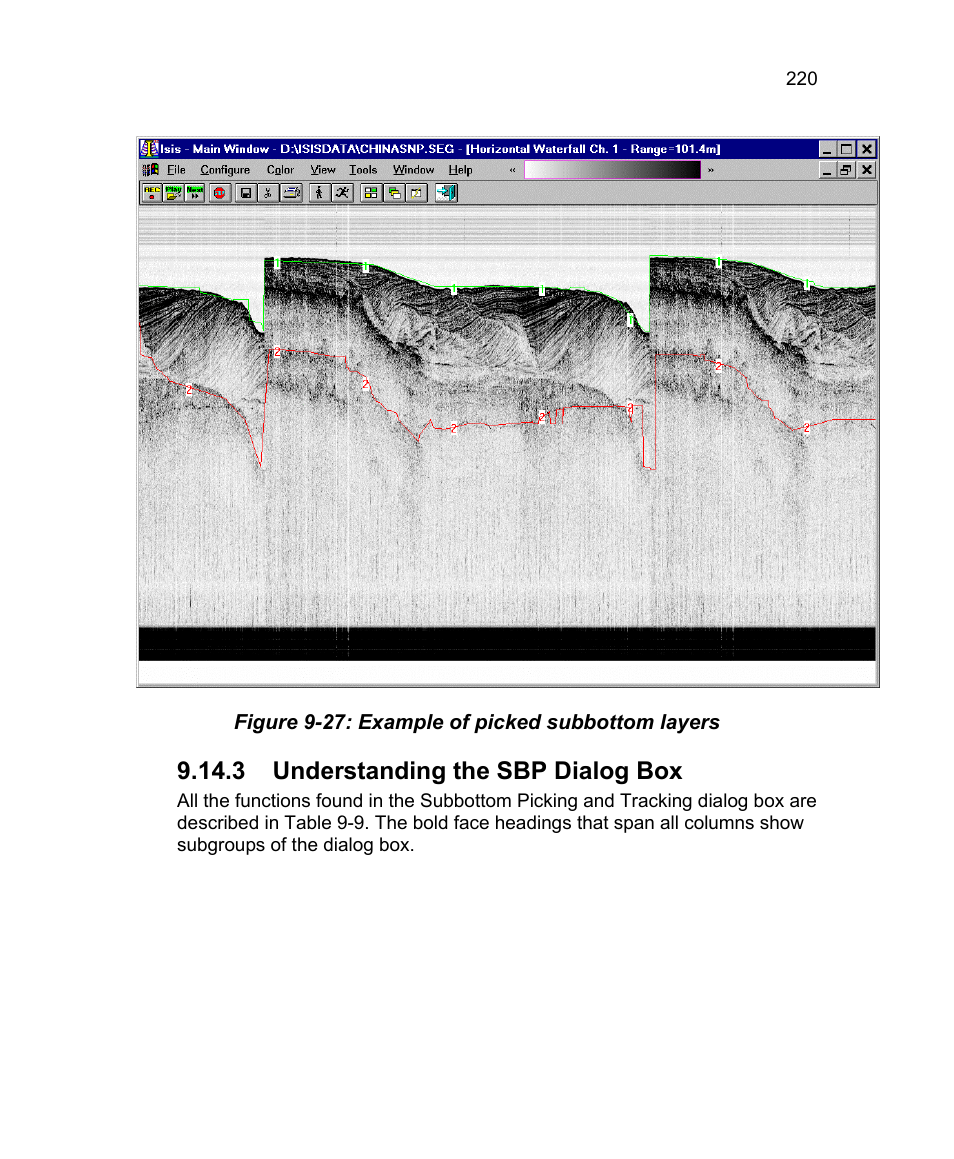 3 understanding the sbp dialog box | Triton Isis User Manual | Page 234 / 310