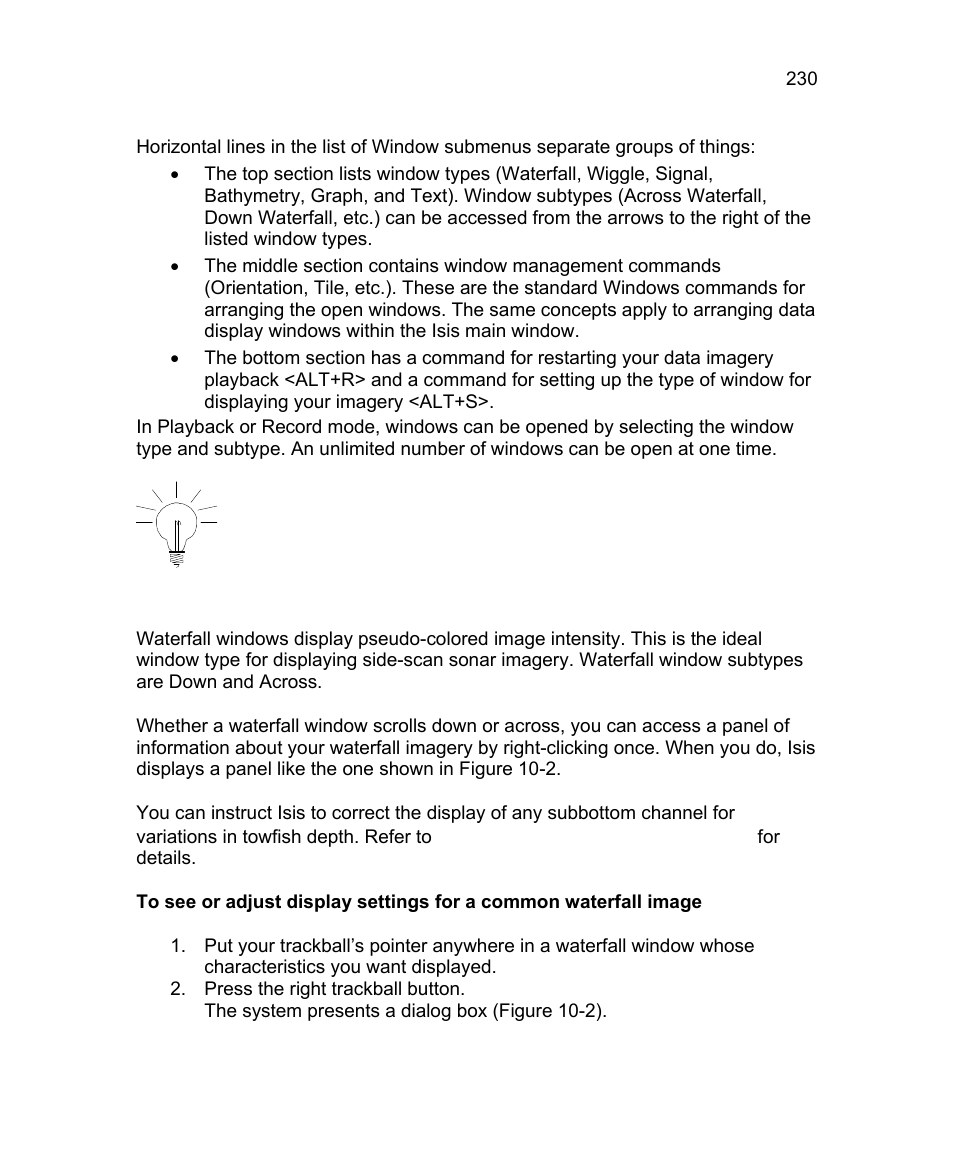 1 waterfall | Triton Isis User Manual | Page 244 / 310