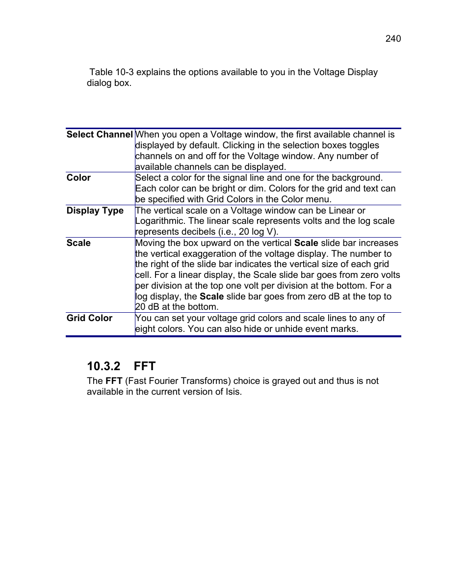 2 fft | Triton Isis User Manual | Page 254 / 310