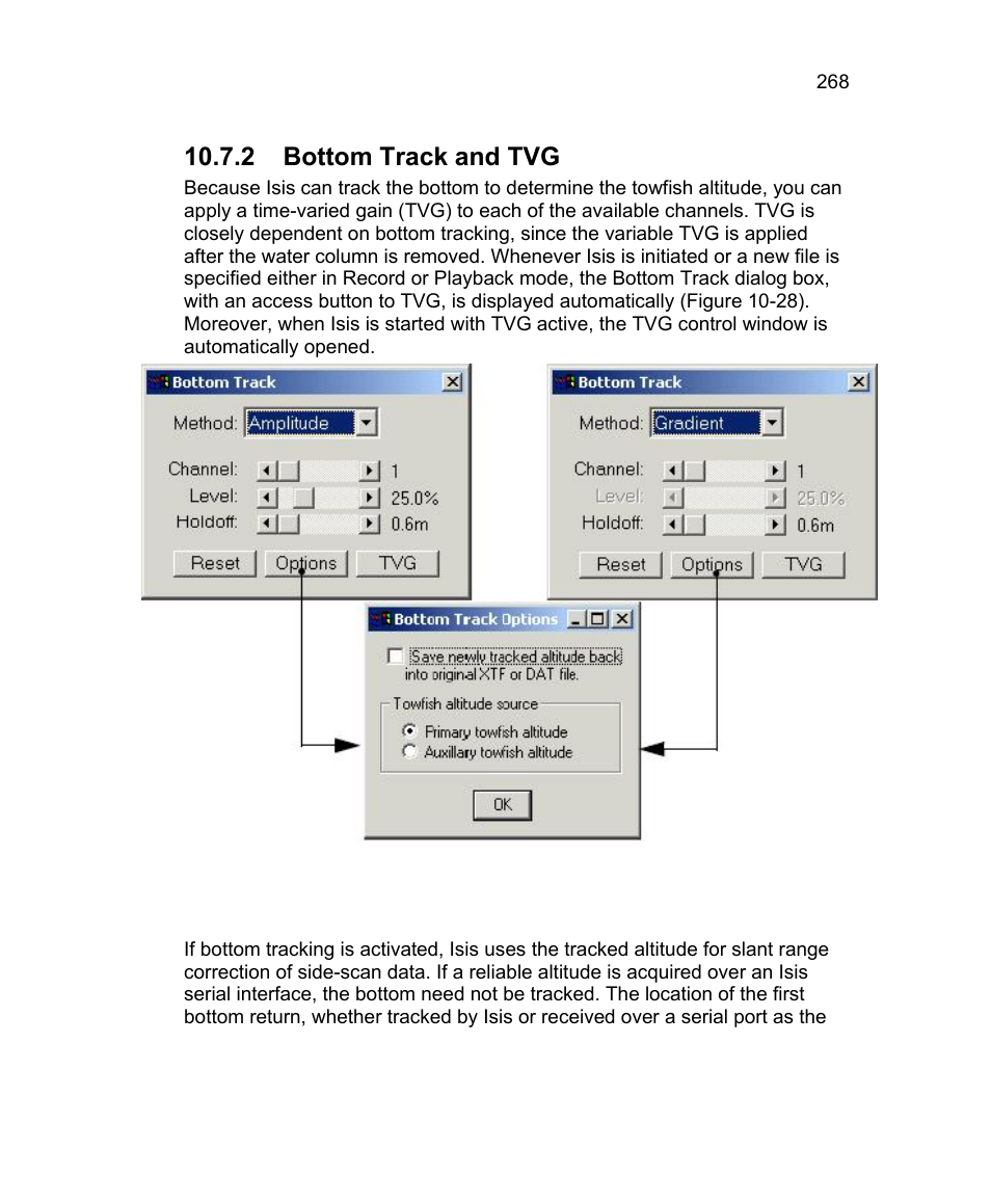 2 bottom track and tvg | Triton Isis User Manual | Page 282 / 310