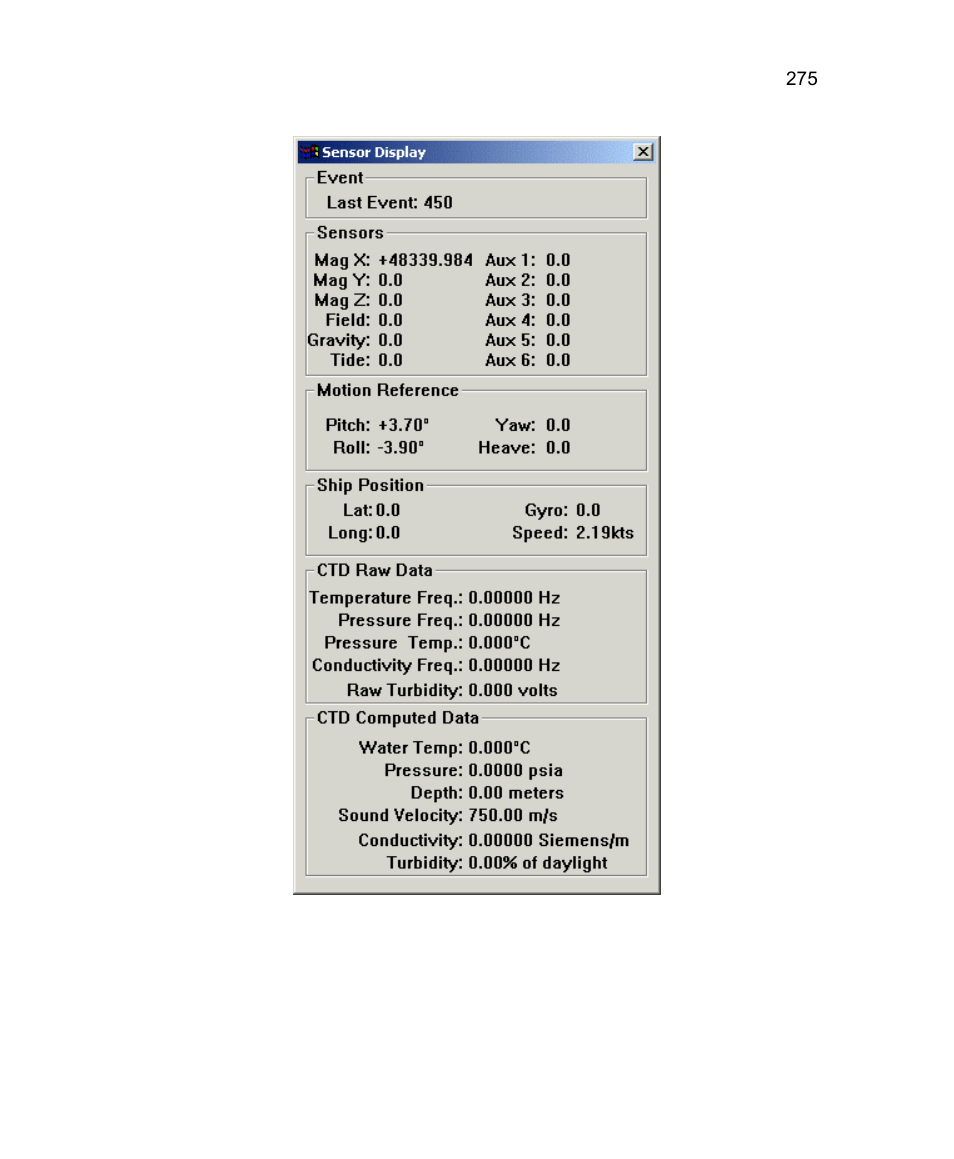 5 towfish status | Triton Isis User Manual | Page 289 / 310