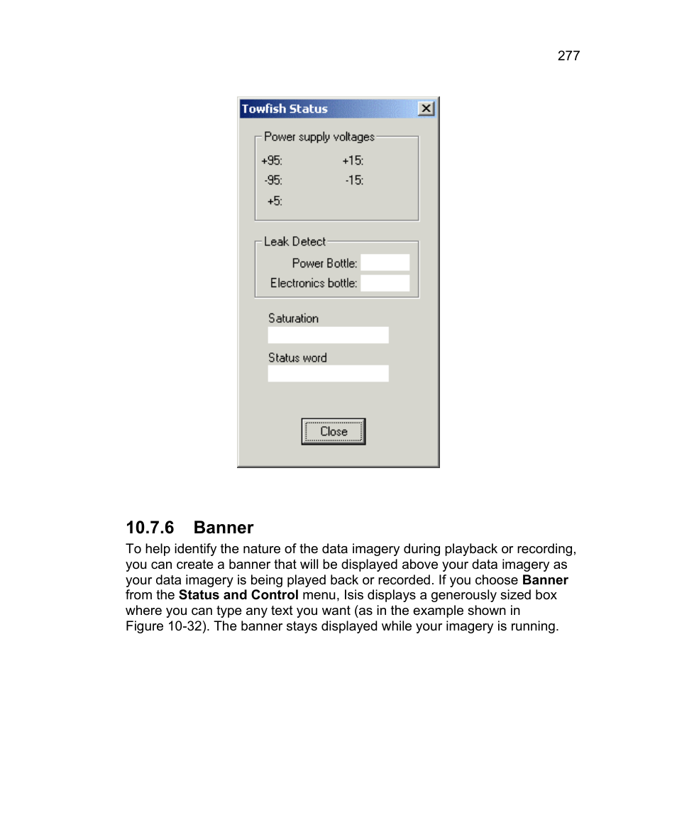 7 clock times, 6 banner | Triton Isis User Manual | Page 291 / 310