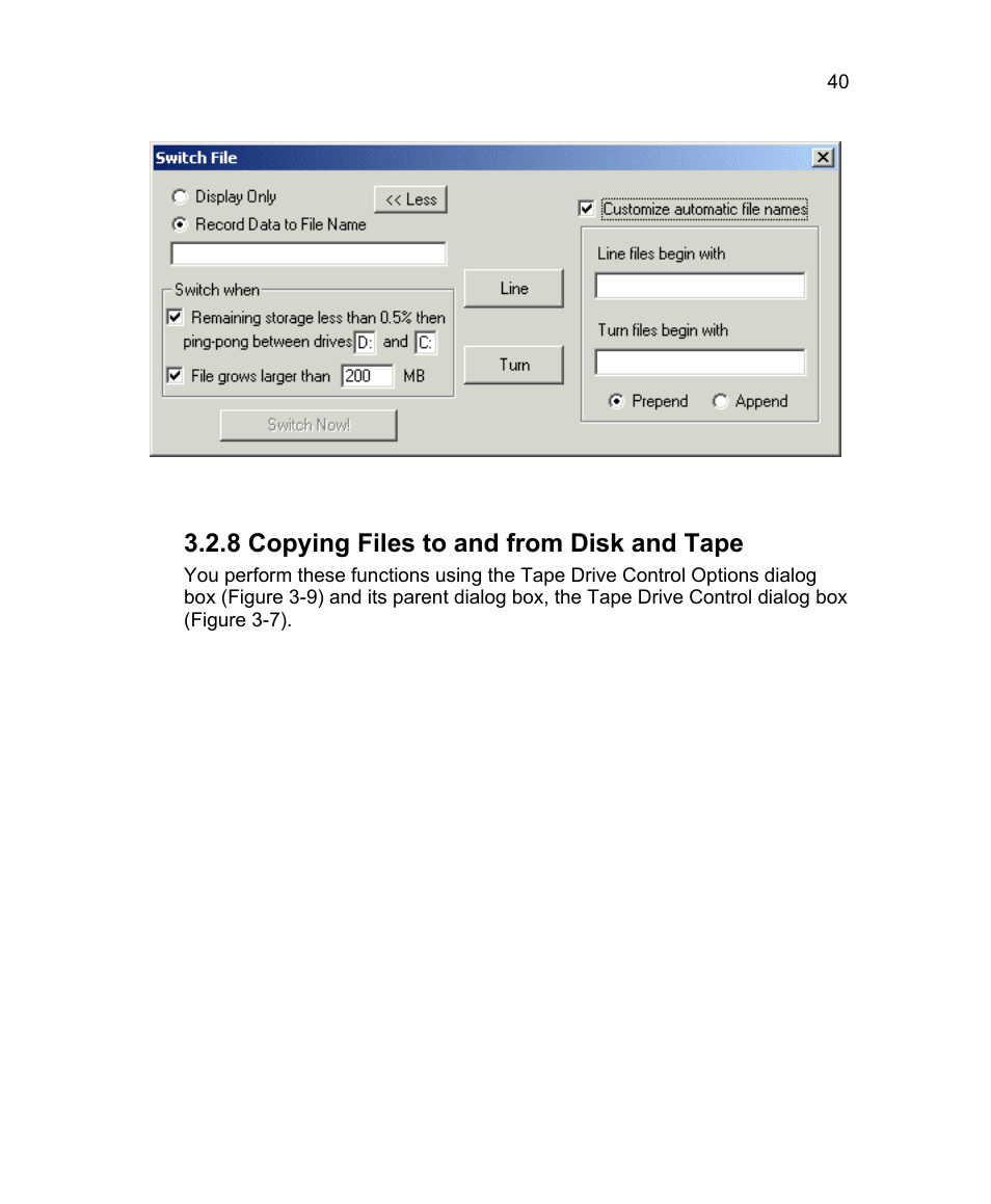 8 copying files to and from disk and tape | Triton Isis User Manual | Page 54 / 310