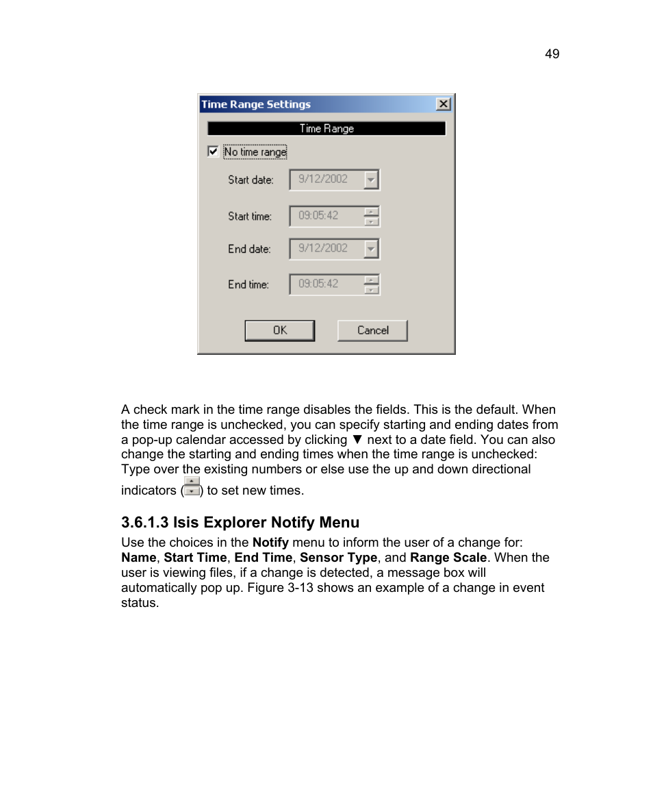 3 isis explorer notify menu | Triton Isis User Manual | Page 63 / 310