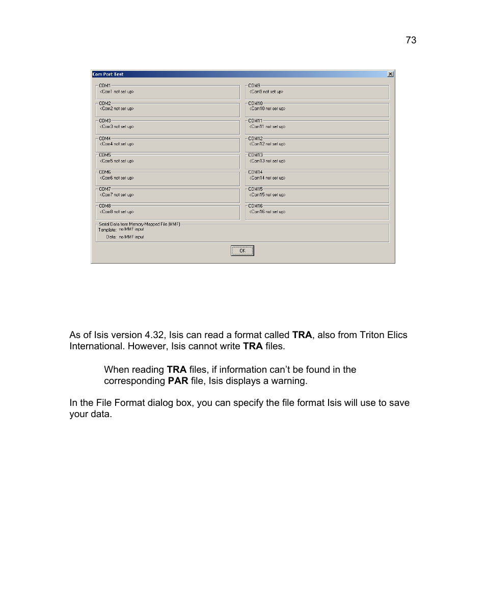 3 file format setup | Triton Isis User Manual | Page 87 / 310