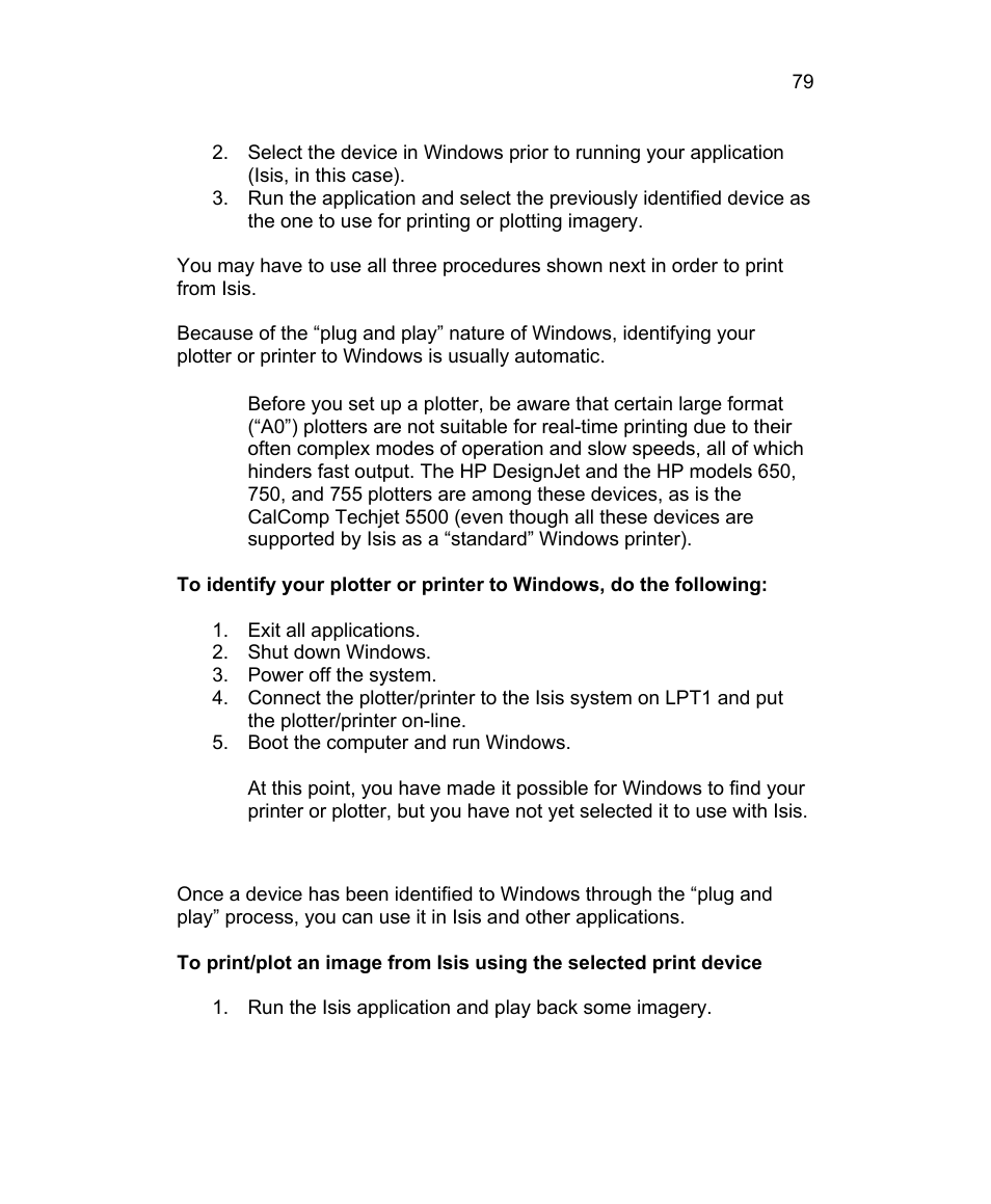 3 printing to a windows device | Triton Isis User Manual | Page 93 / 310