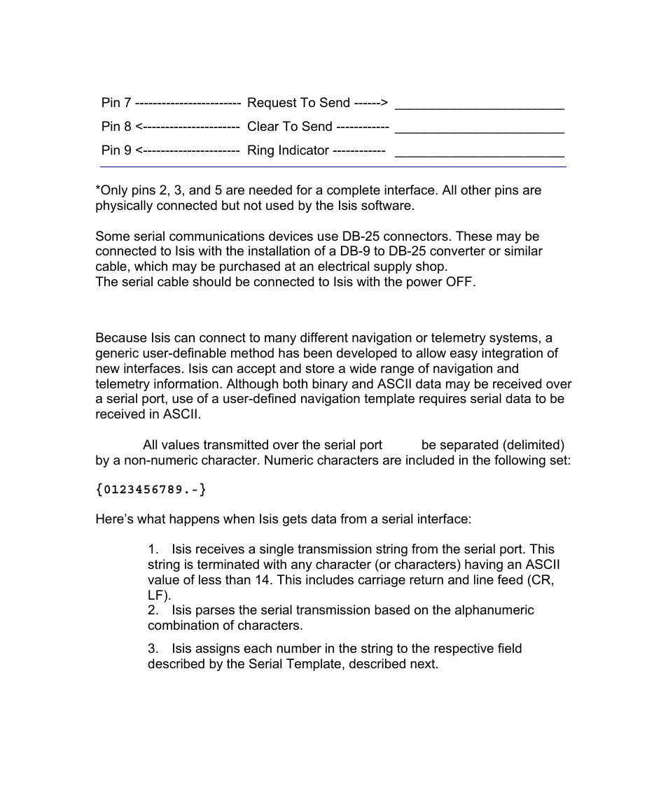 D.2 receive data format | Triton Isis User Manual | Page 47 / 168