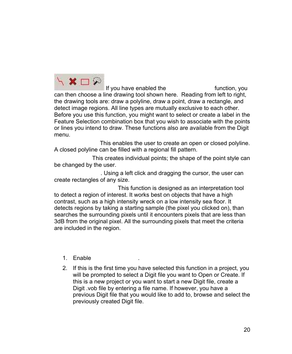 Drawing line types | Triton TritonMap User Manual | Page 34 / 141