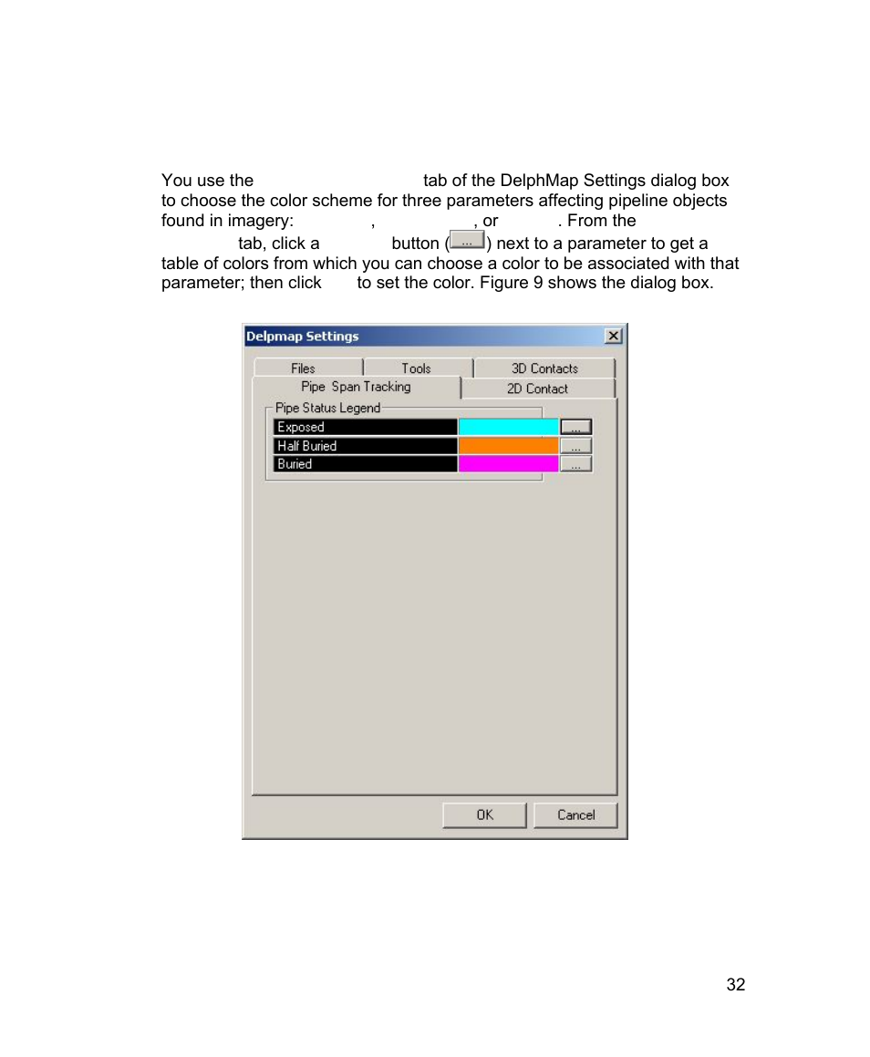 Settings for pipe & span tracking | Triton TritonMap User Manual | Page 46 / 141