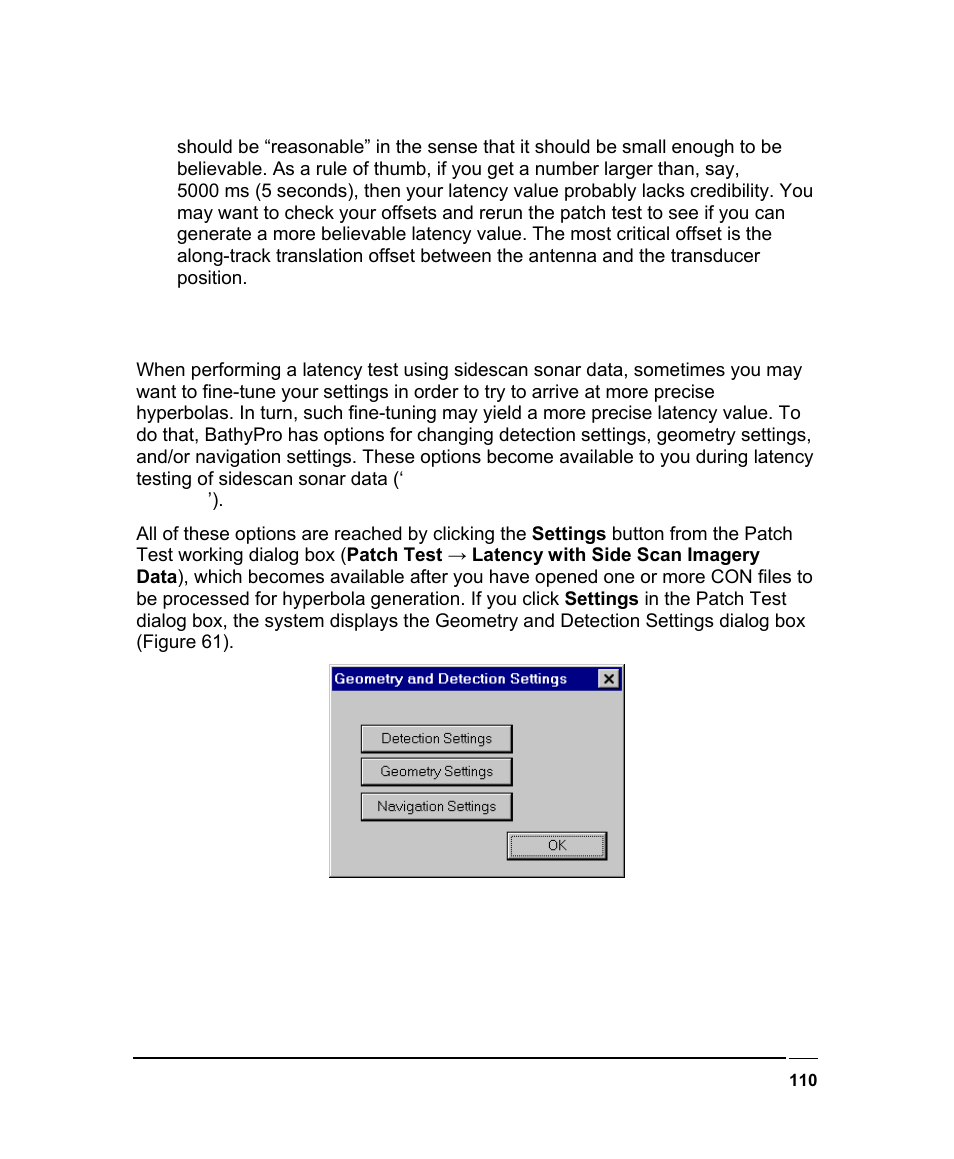 Fine-tuning settings to get better hyperbolas, Uning, Ettings to | Etter, Yperbolas | Triton BathyPro User Manual | Page 110 / 112