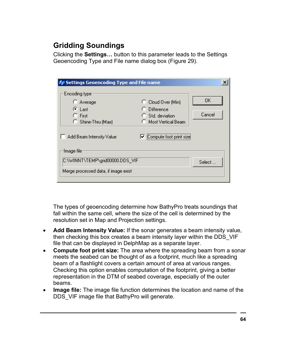 Gridding soundings | Triton BathyPro User Manual | Page 64 / 112