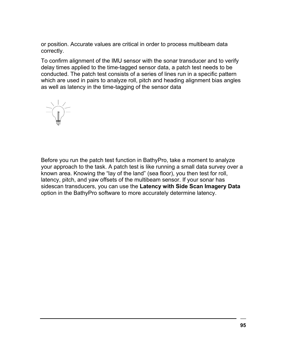 Adopting a test approach, Dopting a, Pproach | Triton BathyPro User Manual | Page 95 / 112
