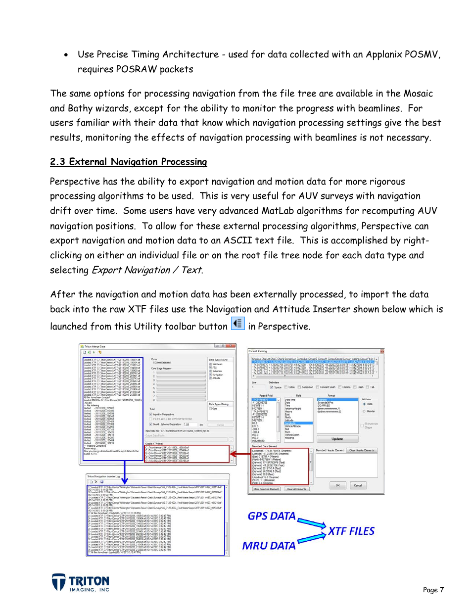3 external navigation processing | Triton Navigation User Manual | Page 10 / 21