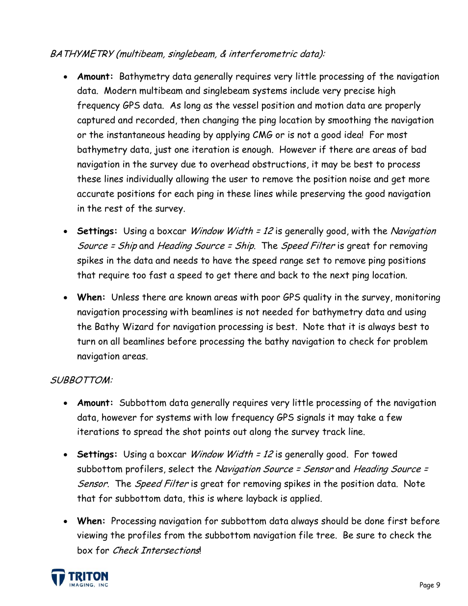 Triton Navigation User Manual | Page 12 / 21