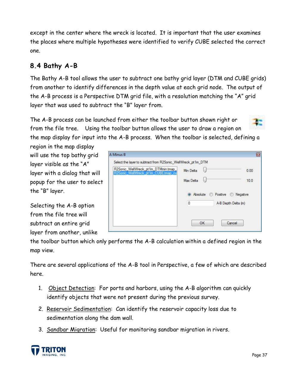 4 bathy a-b | Triton Bathymetry User Manual | Page 41 / 49