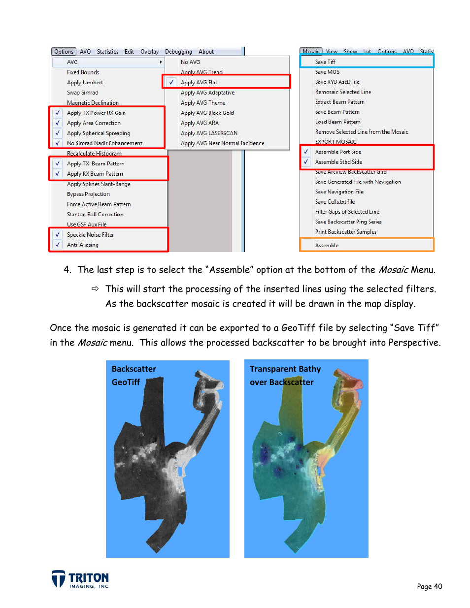 Triton Bathymetry User Manual | Page 44 / 49