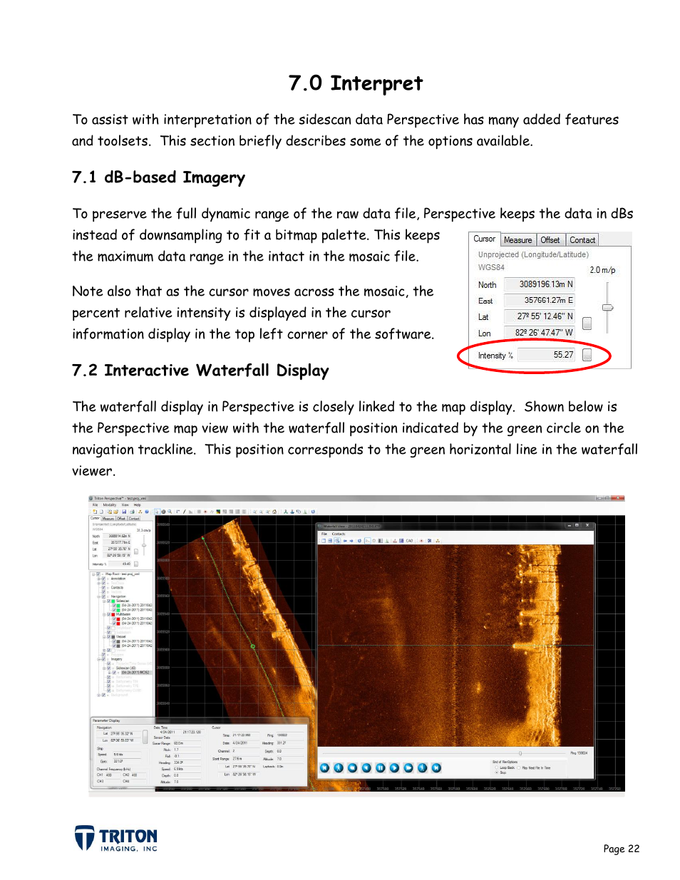 0 interpret | Triton Sidescan User Manual | Page 25 / 28