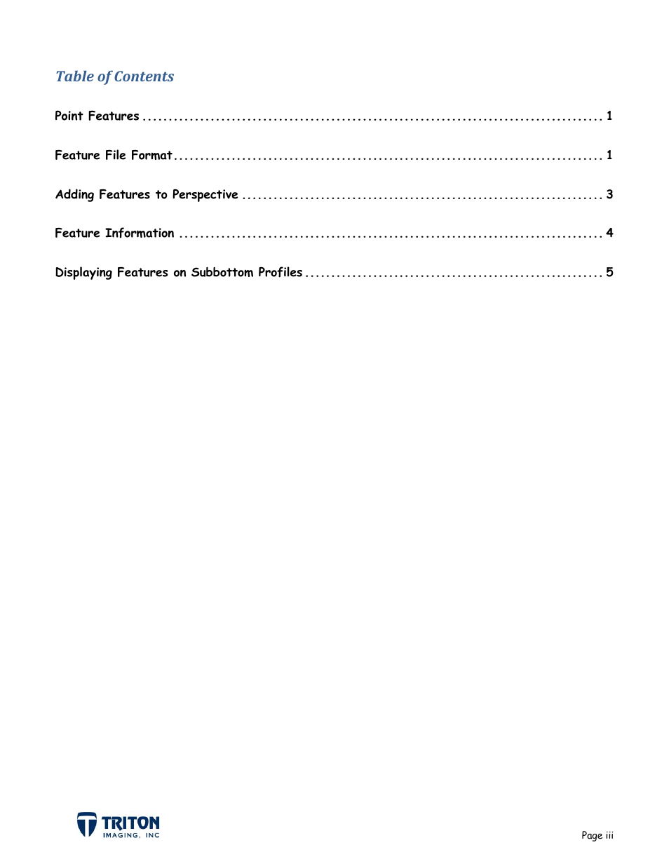 Triton Point Features User Manual | Page 3 / 8