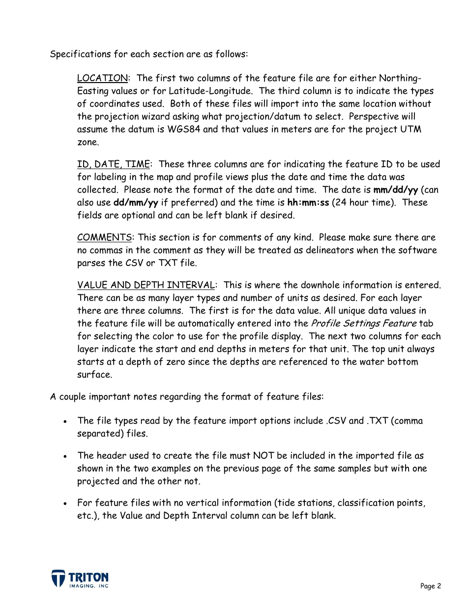 Triton Point Features User Manual | Page 5 / 8