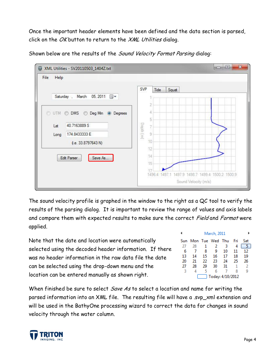 Triton XML Utilities User Manual | Page 7 / 11