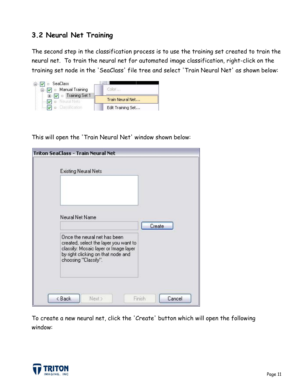 2 neural net training | Triton Sediment User Manual | Page 14 / 24