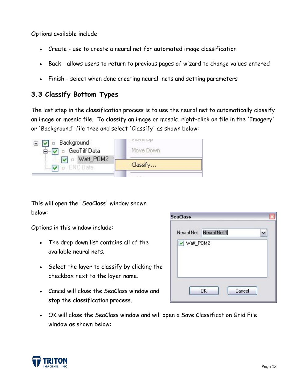 3 classify bottom types | Triton Sediment User Manual | Page 16 / 24